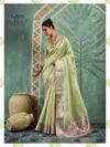Green Sutrala Vol 4 By Sethnic Lifestyle Tissue Cotton Handwork Saree 131004
